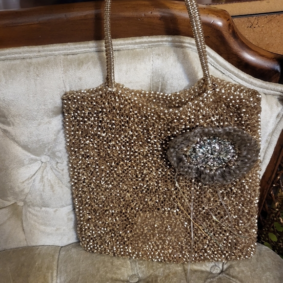 Authentic Ante prima wire flower motif pvc bag - Picture 2 of 5